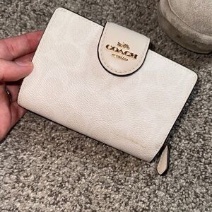 Coach Ivory Leather Wallet